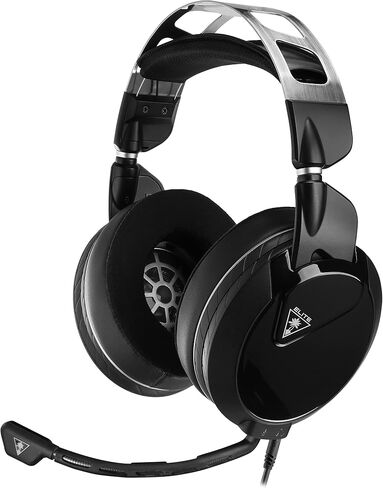Turtle Beach Elite Pro 2 + SuperAmp Performance Gaming Headset for PS5, PS4, PlayStation, PC, & Mobile Devices with Bluetooth - Surround Sound, 50mm Speakers, Memory Foam Cushions - Black in Kuwait