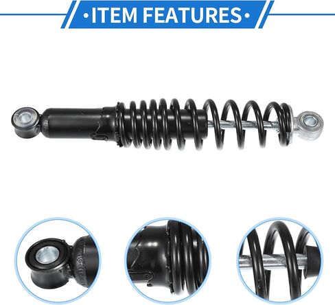 1 Pair Motorcycle Rear Suspension Shock, 290mm Rear Air Suspension Shocks Struts Spring Universal for Motorcycle Durable Steel Black Left Right in Saudi Arabia