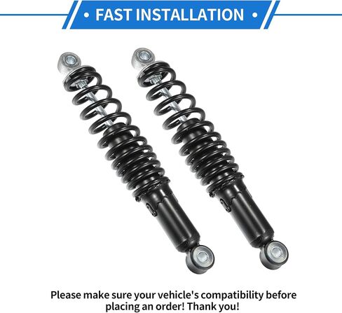1 Pair Motorcycle Rear Suspension Shock, 290mm Rear Air Suspension Shocks Struts Spring Universal for Motorcycle Durable Steel Black Left Right in Saudi Arabia