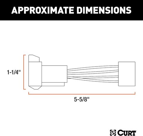 CURT 51520 Quick Plug Electric Trailer Brake Controller Wiring Adapter for Competitor Harnesses to CURT Brake Controllers in Saudi Arabia