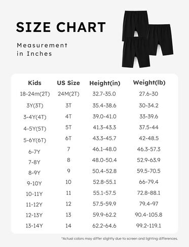 PATPAT Girls Bike Shorts Cute 3 Pack Cartwheel Leggings Shorts 6-12 Years in Saudi Arabia