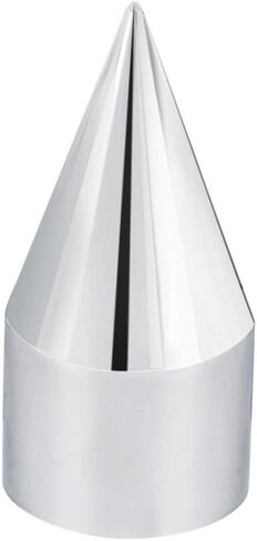 United Pacific 10766B - Wheel Lug Nut Cover - 3/4" X 2 5/16" Chrome Plastic Spike Nut Cover - Push-On in Saudi Arabia