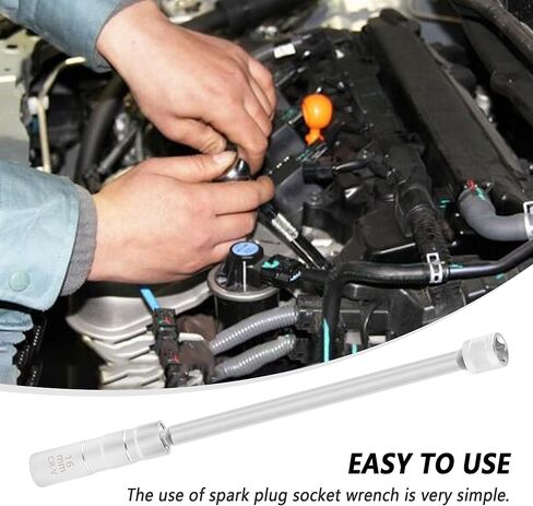 مقبس توصيل شرارة مغناطيسي ممتد 9/16 بوصة (14 مم)، محرك 3/8 بوصة مفتاح ربط شرارة 12 نقطة للإزالة والتركيب السريع، ملحقات السيارة الاحترافية أداة إزالة شمعة الإشعال (14 مم) in Kuwait