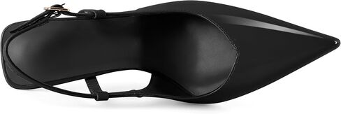 Soireelady Women's Slingback Heels Pointed Toe High Stiletto Heels Stretch Slip on Backless Patent Leather Fashion Dress Shoes in Saudi Arabia
