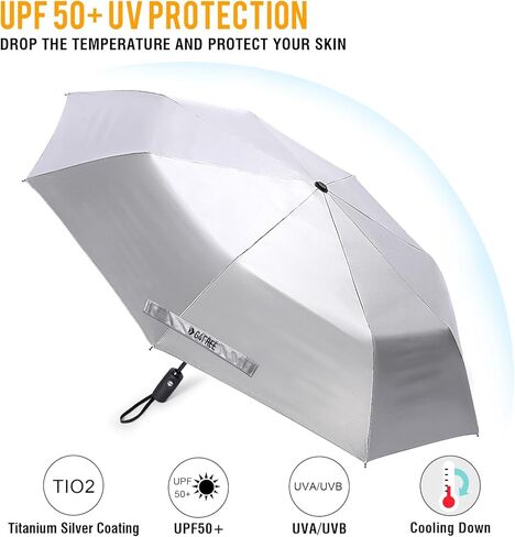 G4Free UPF 50+ UV Protection Travel Umbrella Auto Open Close Windproof Sun Blocking Umbrella 46 Inch+42 Inch in Saudi Arabia