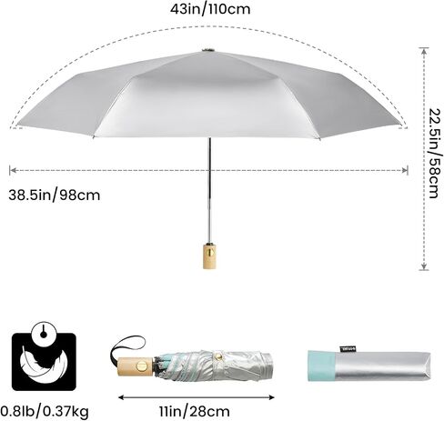 G4Free UPF 50+ UV Protection Travel Umbrella Auto Open Close Windproof Sun Blocking Umbrella 46 Inch+42 Inch in Saudi Arabia