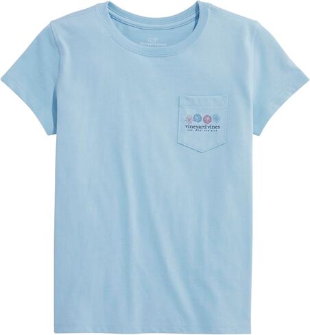 vineyard vines Girls' Glitter Fourth of July Puppies Short-Sleeve Tee in Saudi Arabia