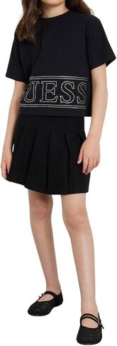 GUESS Girls' Eco Short Sleeve Rhinestone T-Shirt in Saudi Arabia