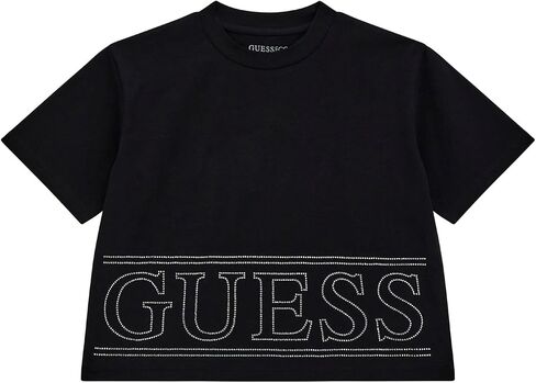 GUESS Girls' Eco Short Sleeve Rhinestone T-Shirt in Saudi Arabia