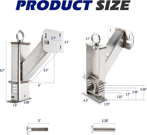 حامل إطار احتياطي للجيب، يناسب 4 و5 و6 عجلات مقطورة على 4 بوصات و4.5 بوصات و4.75 بوصات و5 بوصات و5.5 بوصات و6 بوصات، ويتحمل ما يصل إلى 150 رطلًا in Kuwait
