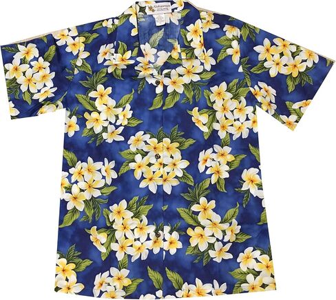 Made in Hawaii ! Women's Plumeria Season Hawaiian Aloha Camp Shirt in Saudi Arabia