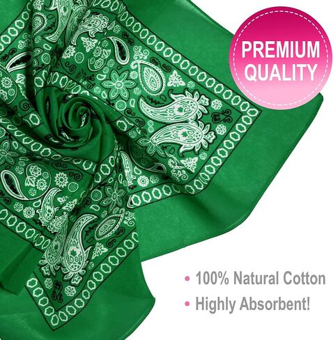 BASICO 6Pack Bandanas for Men and Women I Bandana Headbands Handkerchiefs in Saudi Arabia