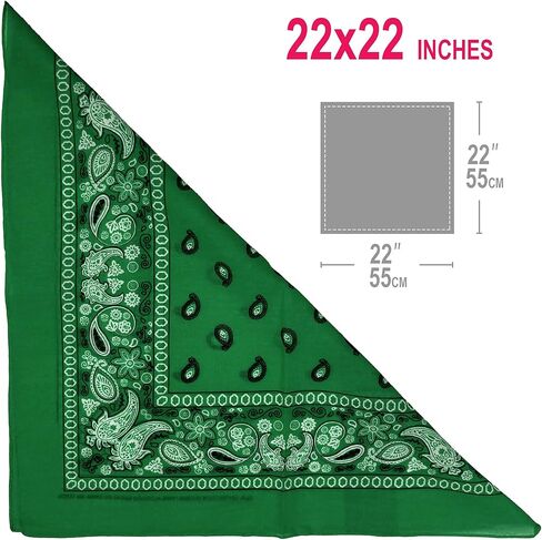 BASICO 6Pack Bandanas for Men and Women I Bandana Headbands Handkerchiefs in Saudi Arabia