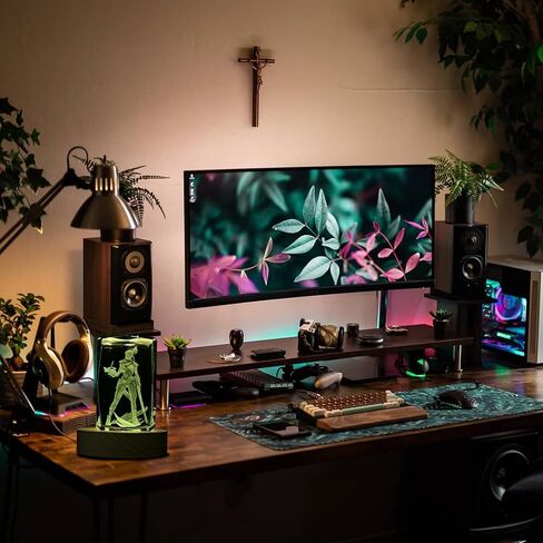 SUPIA Valorant 3D Crystal Figure - Agent Reyna - RGBW 16 Colorful LED Lighting Stand with Laser Engraved Crystal Figure. Valorant Gift, Gaming Accessories for Gamer. Decoration for Gaming Desk. in Kuwait