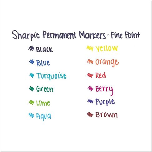 Sharpie 30001 Fine Tip Permanent Marker Pen - Black in Saudi Arabia