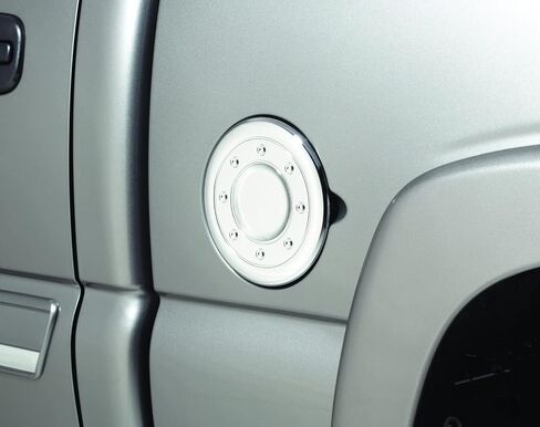 Auto Ventshade [AVS] Fuel Door Cover - Chrome | 688773 | Fits 2002 - 2006 Avalanche, 2001 - 2006 Suburban/Escalade EXT/Yukon XL, 2001 - 2007 Silverado/Sierra 1500/2500/3500 Classic/Crew Cab in Saudi Arabia