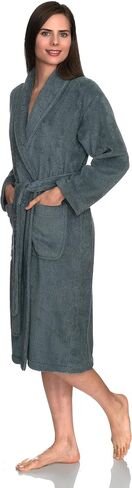 TowelSelections Womens Plush Bathrobe 100% Cotton Luxury Terry Shawl Bath Robe in Saudi Arabia