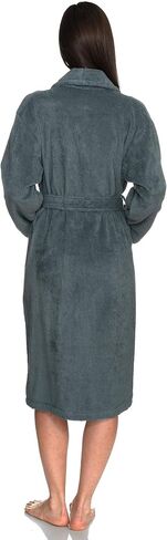 TowelSelections Womens Plush Bathrobe 100% Cotton Luxury Terry Shawl Bath Robe in Saudi Arabia
