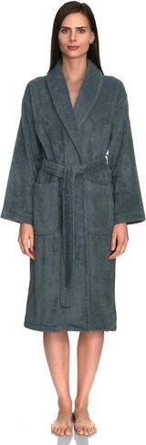 TowelSelections Womens Plush Bathrobe 100% Cotton Luxury Terry Shawl Bath Robe in Saudi Arabia