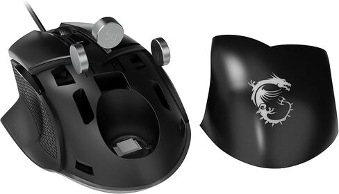 MSI Clutch GM11 Gaming Mouse, 5000 DPI, 10M Omron Switches, Optical Sensor, Symmetrical Ergonomic Design, RGB Mystic Light Compatible, PC/Mac,graphite in Saudi Arabia