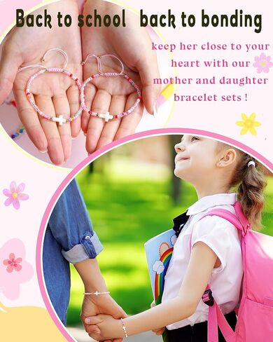 First Day of Preschool Pre K Prek Bracelet Mommy and Me Back to School First Day of School Gifts for Mom and Daughter Mother Daughter Anxiety Bracelets Back to School Gifts for Girls in Kuwait