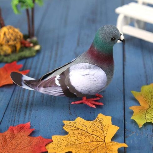2 Pcs Artificial Foam Model Pigeon,Mini Artificial Birds for Home Decoration Party Wedding Supply in Saudi Arabia