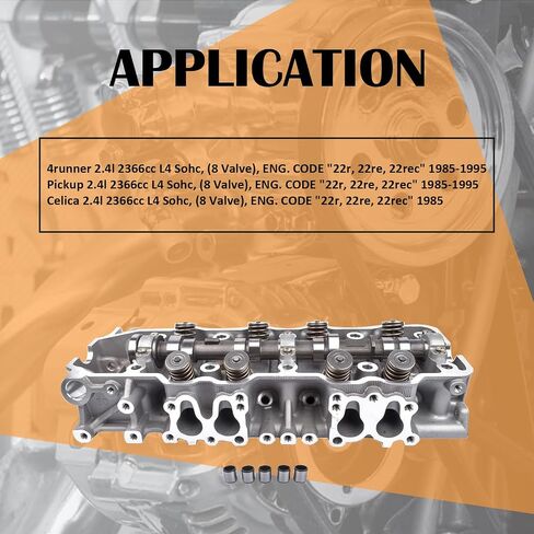 11101-35080 Cylinder Head Assembly Fits for 4Runner Celica 22R 22RE 22REC Engine Replaces 1110135080 in Saudi Arabia