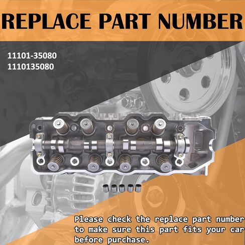 11101-35080 Cylinder Head Assembly Fits for 4Runner Celica 22R 22RE 22REC Engine Replaces 1110135080 in Saudi Arabia