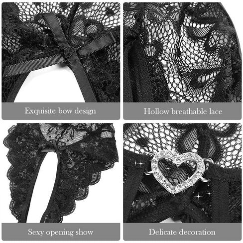 Women One Piece Lingerie Deep V Teddy Sexy Lace Bodysuit (XL, Black) in Saudi Arabia