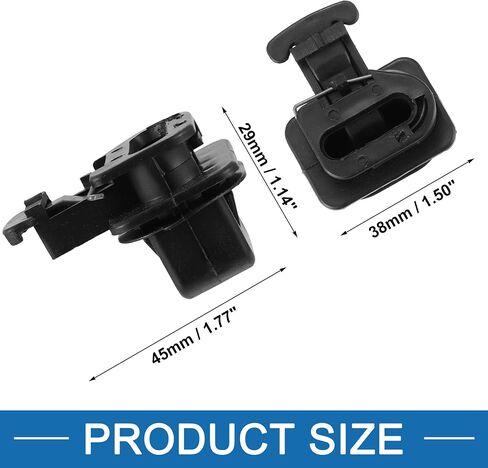 Rear Seat Cushion Pad Clips for Honda Accord 2003-2012 Black (Set of 2) in Saudi Arabia