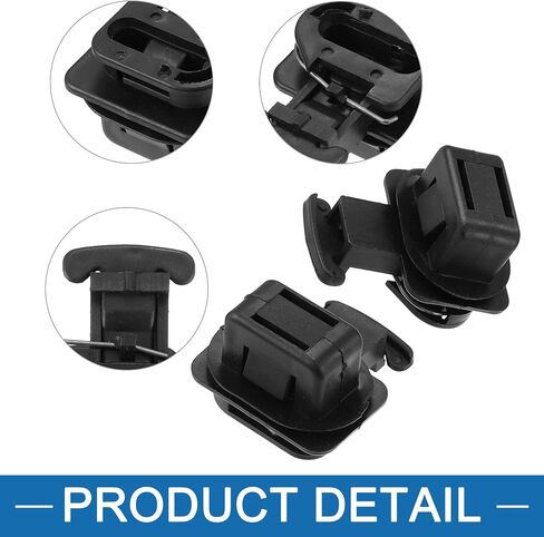 Rear Seat Cushion Pad Clips for Honda Accord 2003-2012 Black (Set of 2) in Saudi Arabia