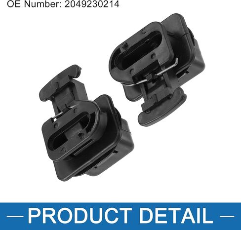 Rear Seat Cushion Pad Clips for Honda Accord 2003-2012 Black (Set of 2) in Saudi Arabia