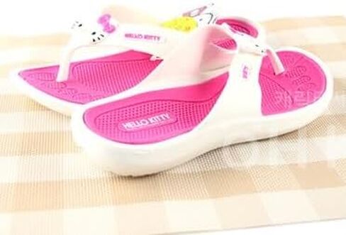 شبشب HELLOKITTY الكلاسيكي للسيدات - مقاس 5 - تصميم وردي وأبيض in Kuwait