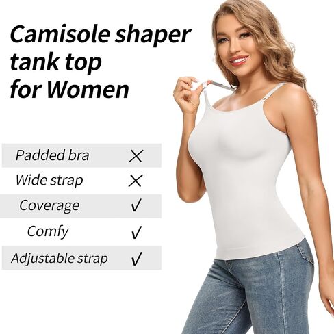 JOYSHAPER Shapewear Camisole for Women Cami Shaper Tummy Control Shapewear Tops Basic No Padded Body Shaping Tank Top in Saudi Arabia