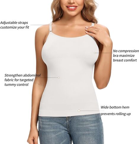 JOYSHAPER Shapewear Camisole for Women Cami Shaper Tummy Control Shapewear Tops Basic No Padded Body Shaping Tank Top in Saudi Arabia