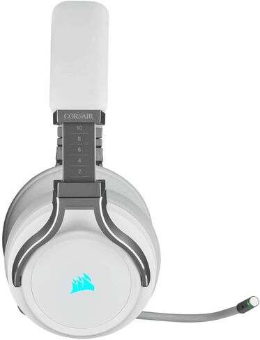 Corsair Virtuoso RGB Wireless Gaming Headset with 7.1 Surround Sound, Broadcast Microphone, Memory Foam Earcups, 20hr Battery - For PC, PS4 in Saudi Arabia