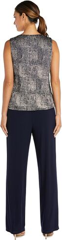 R&M Richards Print Foggy Foil Crinkle Duster Pant Set in Saudi Arabia