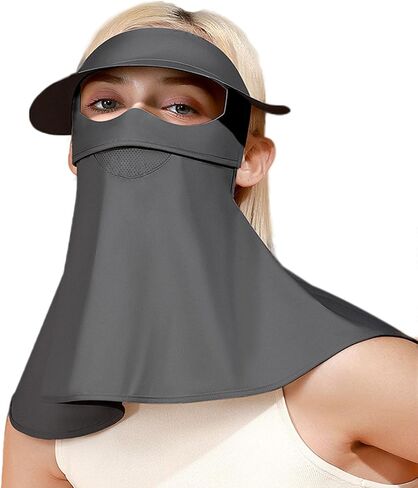 Sun Protection Face Mask, Ice Silk Neck Gaiter, Face Cover, Sun Protection Cap with Earloop for Outdoor Activities in Saudi Arabia