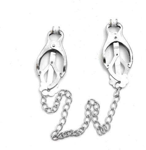 Stainless Steel Nipple Chain Clip Non-Piercing Adjustable Butterfly Body Clips Jewelry Gift For Women Men in Saudi Arabia