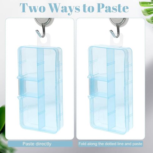 Prudiut 500 Pcs Hang Tabs Round Hole Hanging Tabs Self Adhesive Hang Tags Plastic Hanging Stickers Clear Hang Tabs for Retail Small Items, Handicrafts, Jewelry Display in Kuwait