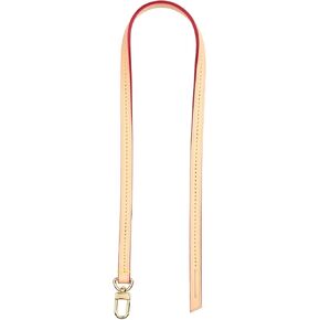 Vachetta Leather Strap Replacement Handbag Shoulder Purse Strap for Speedy Bags(Width:0.43in,Length:23.6in,Double Buckles)