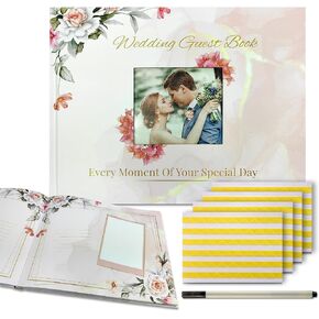 Wedding Guest Book for Couples, Wedding Memory Book, Wedding Photo Album, Guest Book Alternative, Engagement Gift, Bridal Shower Gift, Wedding Accessories, Guestbook for Wedding Reception