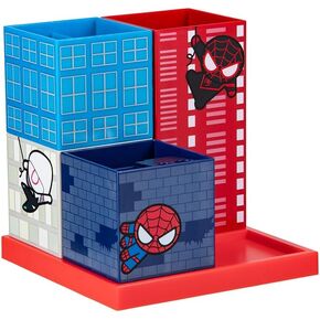 منظم سطح المكتب للكتاب الهزلي المرخص رسميًا من Paladone Spiderman، ديكور وهدية لمحبي سلسلة الألعاب والقصص المصورة، ملحق مكتب وطاولة للأبطال الخارقين من Marvel