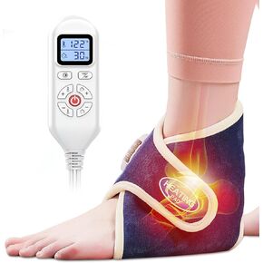 JOBYNA 2 عبوة من لفافة الكاحل المُدفأة لتخفيف آلام الكاحل، أجهزة تدفئة الكاحل الكهربائية العميقة الاختراق للنساء والرجال، 86 درجة فهرنهايت - 158 درجة فهرنهايت وإيقاف تلقائي in Kuwait