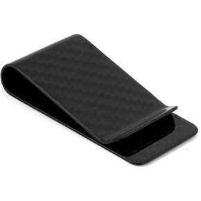 Credit Card Clamp, Money Clip, Business Money Cash Clip Credit Cards Holder Clamp Wallet for Men Black Glossy