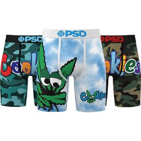 PSD Men's Cookies Boxer Briefs - Breathable and Supportive Men's Underwear with Moisture-Wicking Fabric