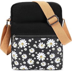 Cute Crossbody Bag and Purse Casual Canvas Shoulder Bag for Women