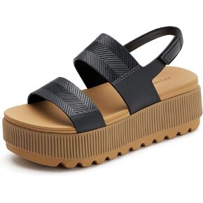 Women's Platform Sandals Lug Sole Comfortable Sandals Lightweight Water-Friendly Summer Beach Sandals