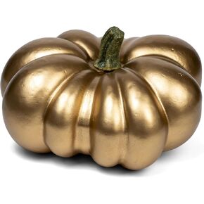 12 inch Large Artificial Pumpkin Foam Harvest Decor Fake Paintable Pumpkin Decoration for Fall Autumn Halloween Holiday Home Decor (Orange)