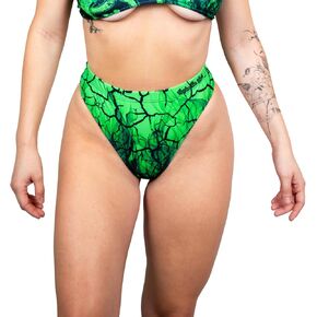 Freedom Rave Wear - Brazilian Bottoms: Trendy High Waist Festival Thongs